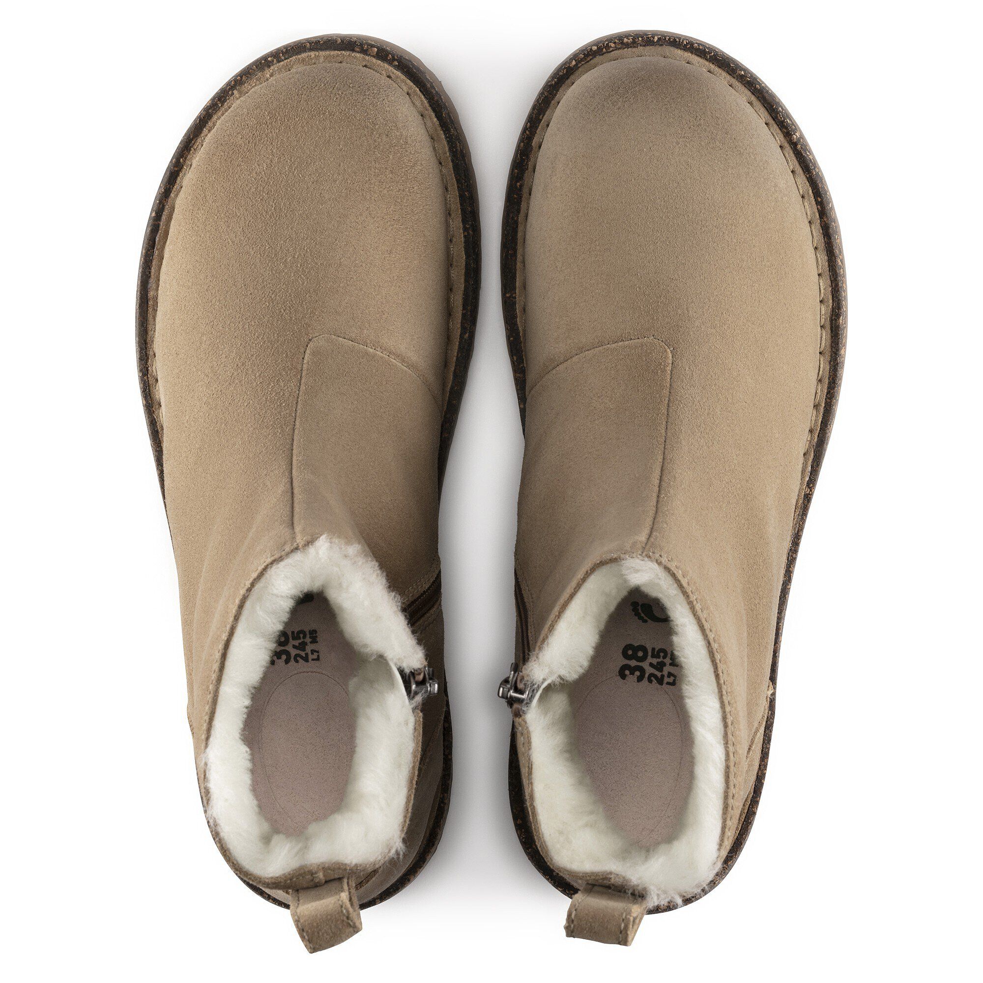 Melrose Shearling Suede Leather