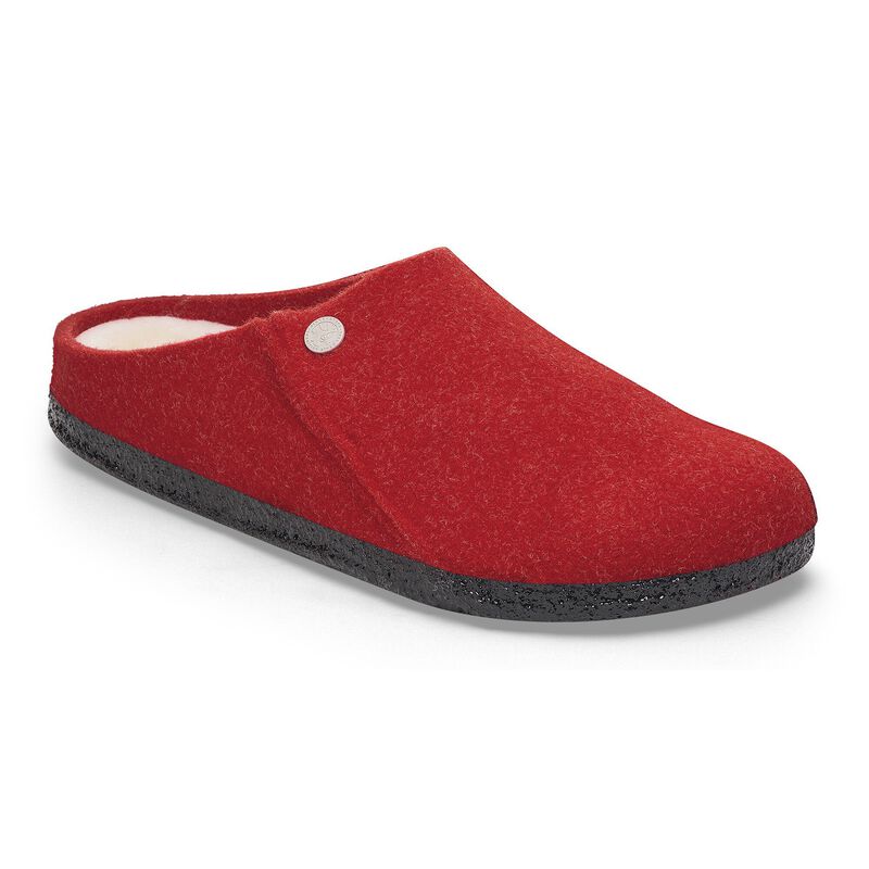 BIRKENSTOCK Zermatt Shearling Felt Light Gray Trail Easy detail