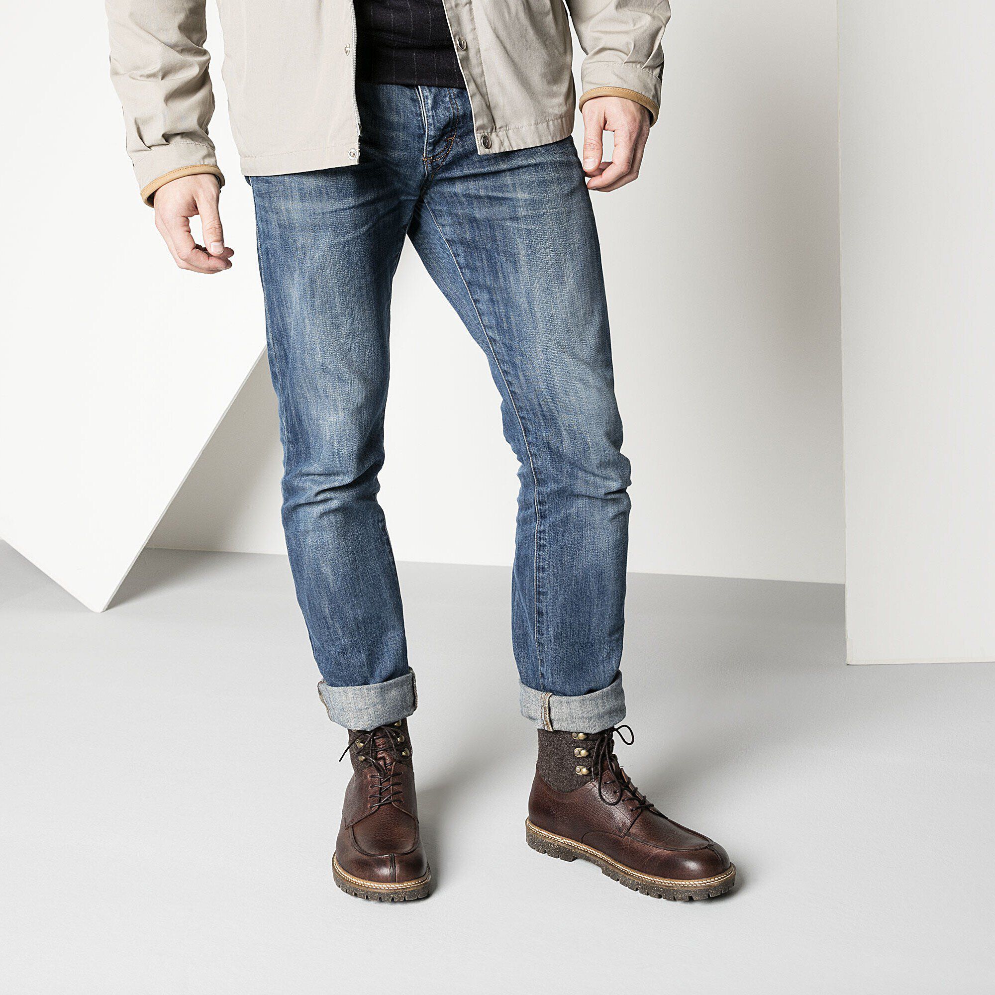   Close-up with a male model
