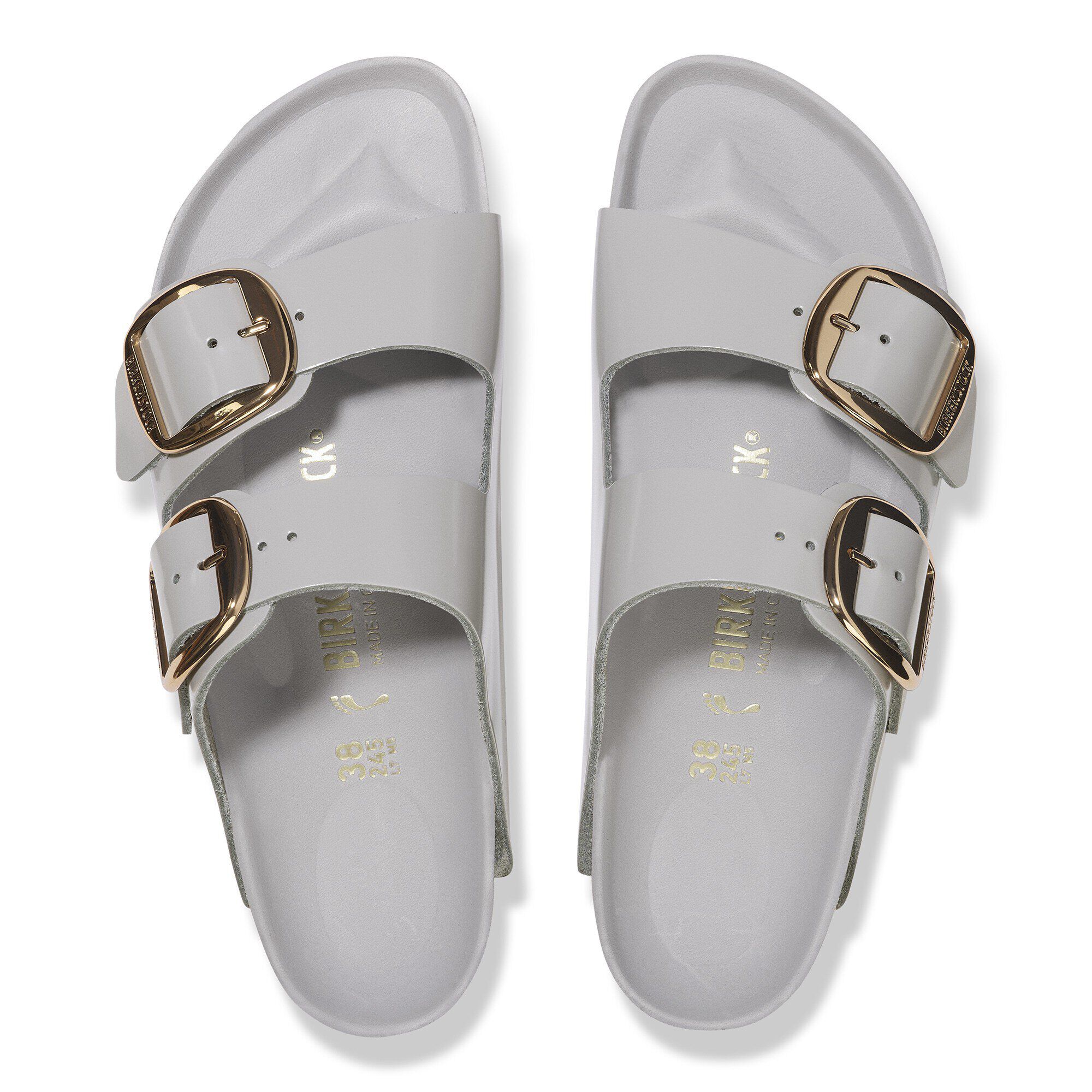 ★値下げ★BIRKENSTOCK Arizona Big Buckle 36 Arizona Big Buckle Natural Leather Patent in Color High