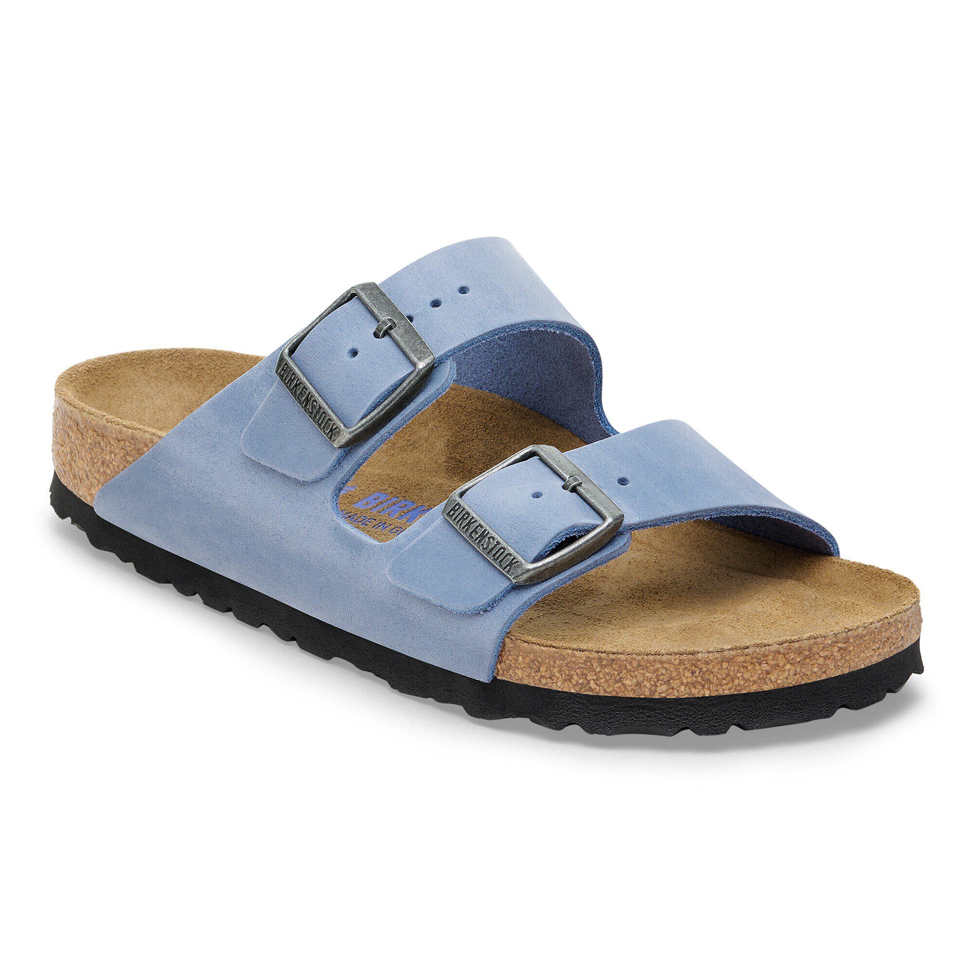 Arizona Soft Footbed Oiled Leather In Color Elemental Blue BIRKENSTOCK US Arizona Soft Footbed Oiled Leather In Color Elemental Blue BIRKENSTOCK US