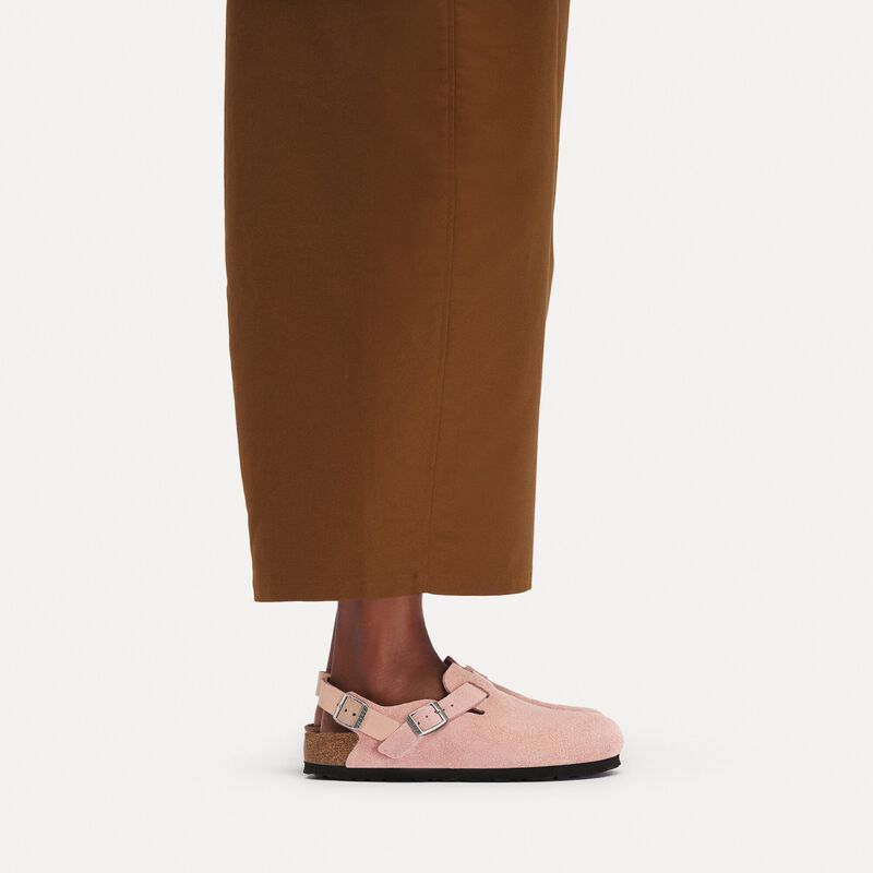 BIRKENSTOCK Tokio Suede Leather Pink Clay Easy Walk detail
