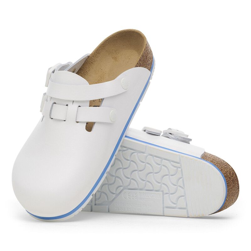BIRKENSTOCK Kay PRO Natural Leather Coated White Easy Walk detail