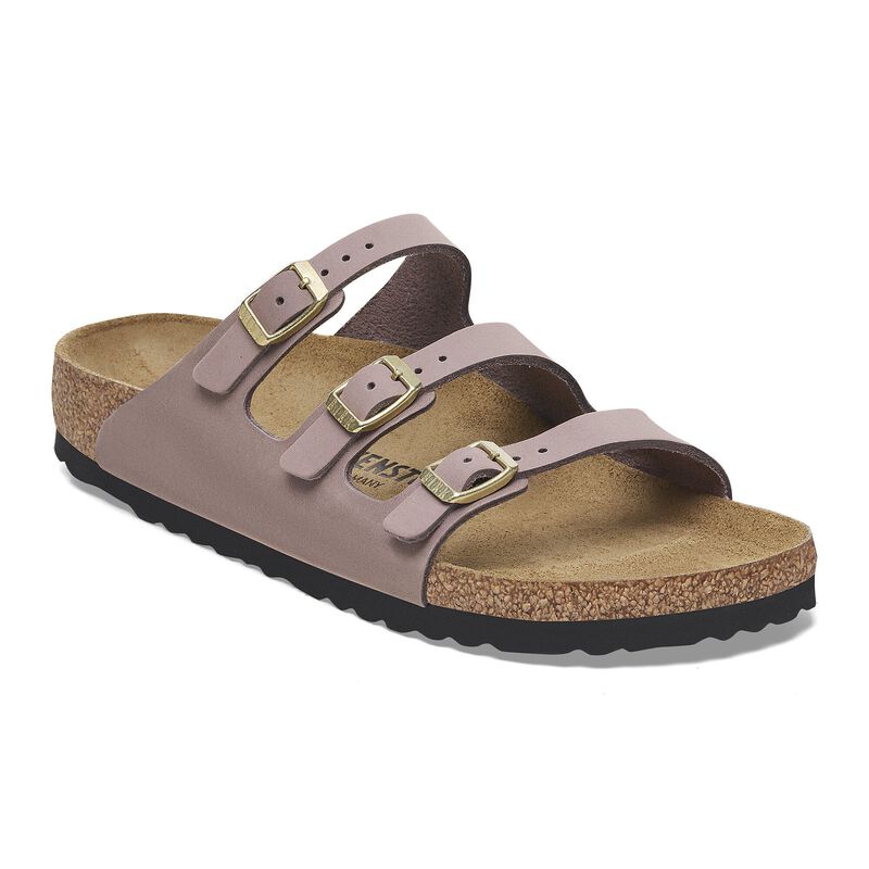 BIRKENSTOCK Florida Fresh Nubuck Leather Mink Classic Fit detail