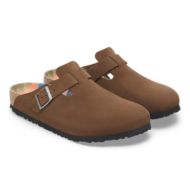 Boston Suede Leather in Color Dark Tea BIRKENSTOCK Canada