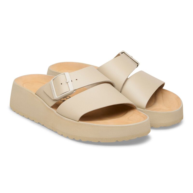 BIRKENSTOCK Almina Natural Leather Oyster Daily Comfort detail