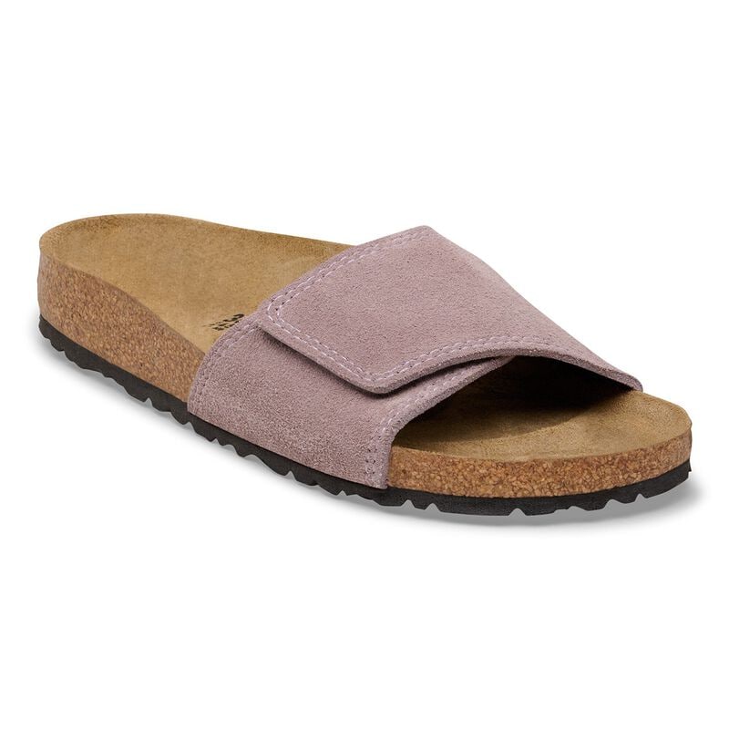 BIRKENSTOCK Sylt Suede Leather Oyster City Comfort detail