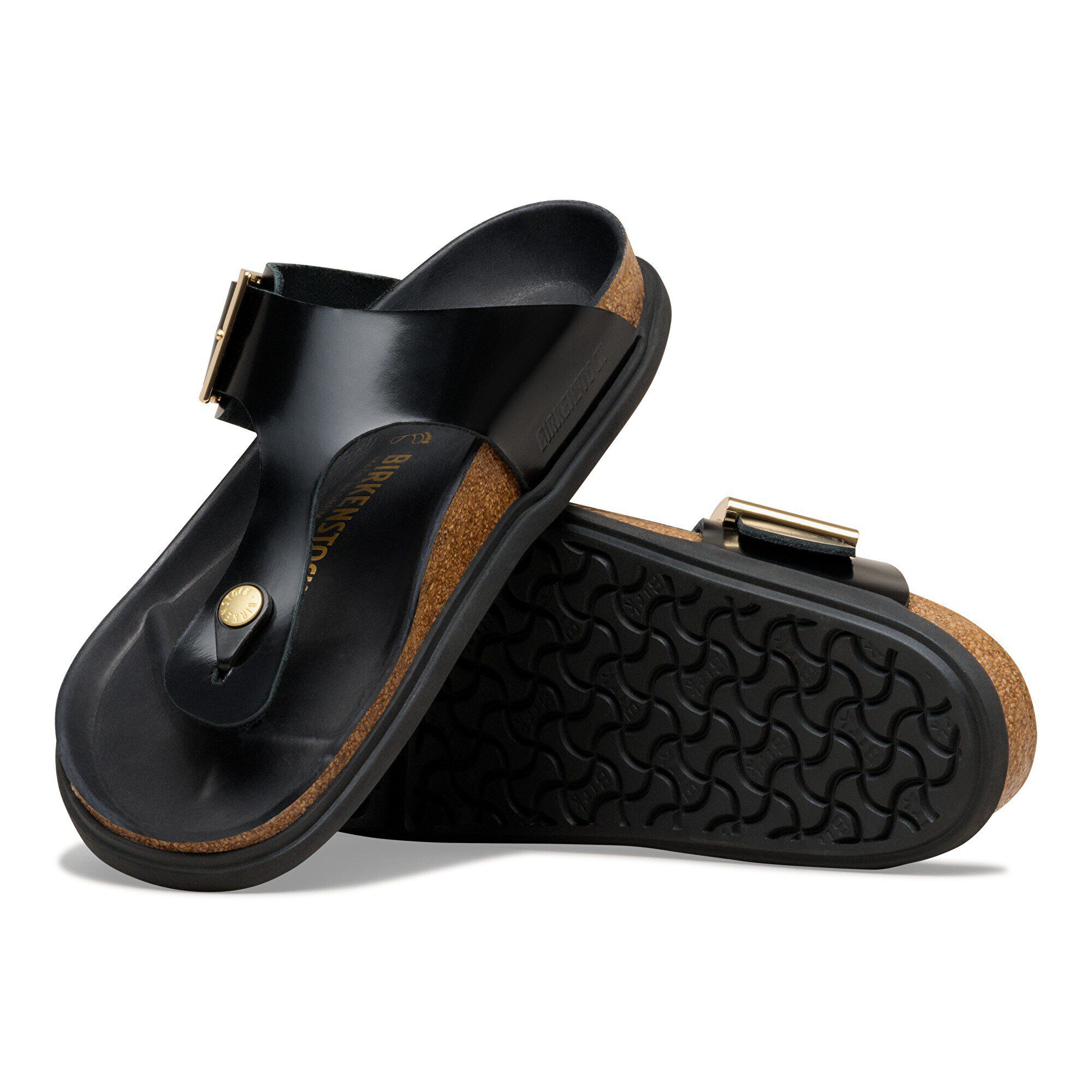 Gizeh Droplet Buckle Natural Leather Patent