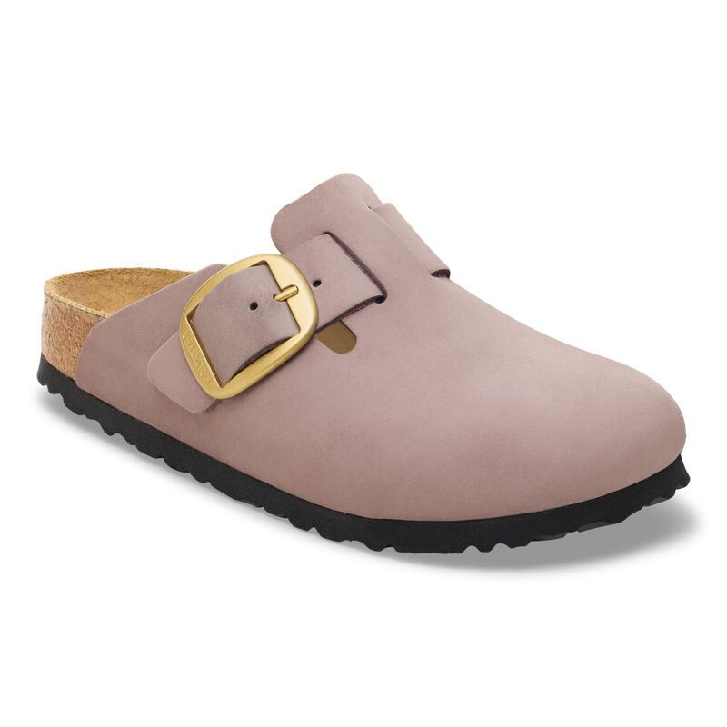 BIRKENSTOCK Boston Big Buckle Nubuck Leather Faded Purple Walk Edit detail