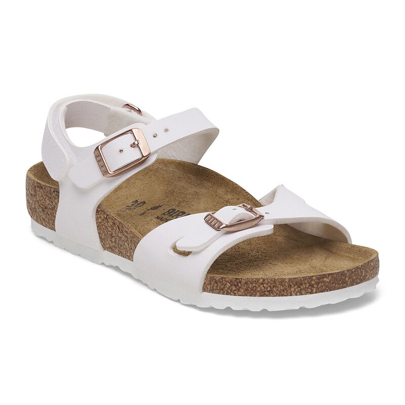 BIRKENSTOCK Rio Kids Birko-Flor White Classic Fit detail