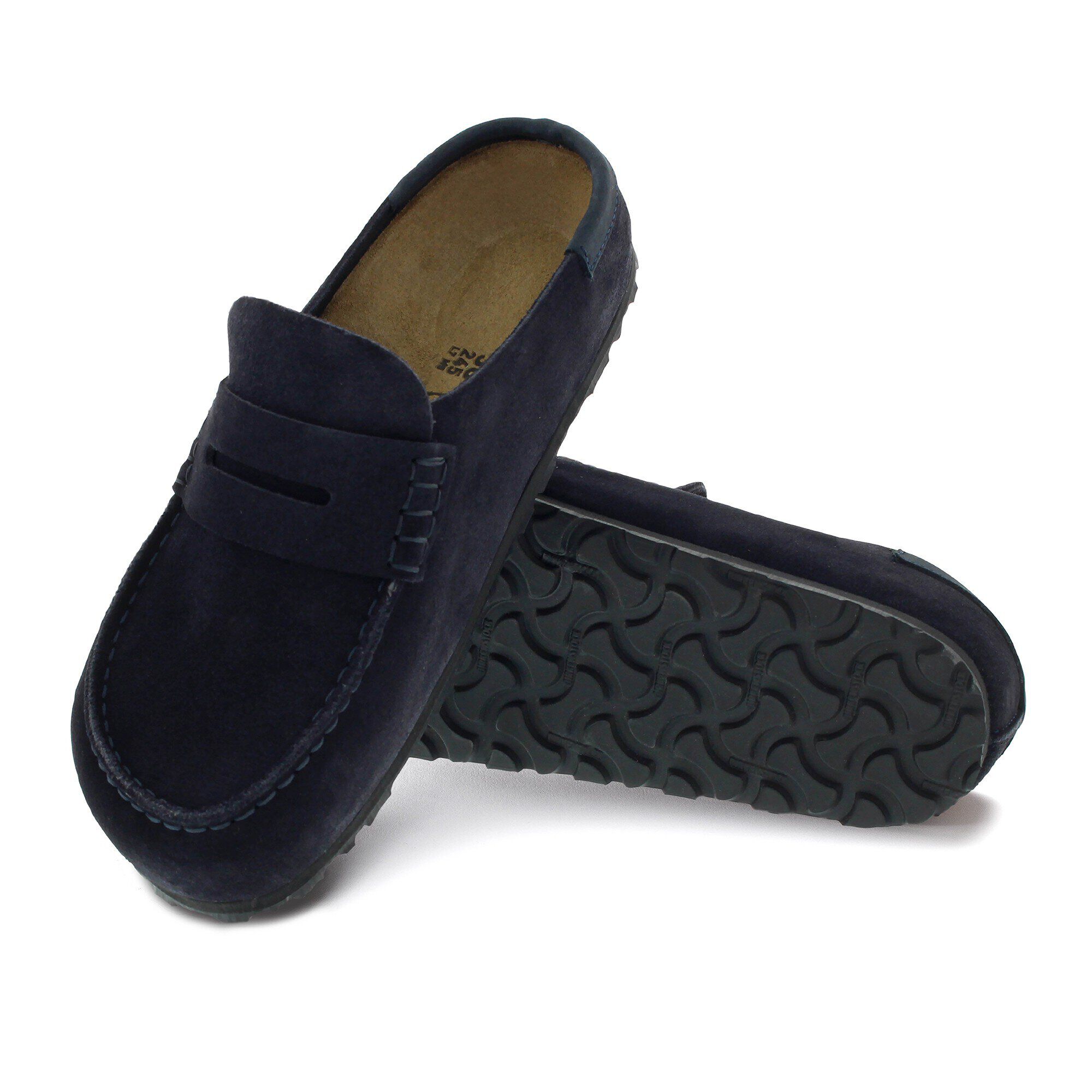 Naples Wrapped Suede Nubuck in Color Midnight Blue | BIRKENSTOCK US