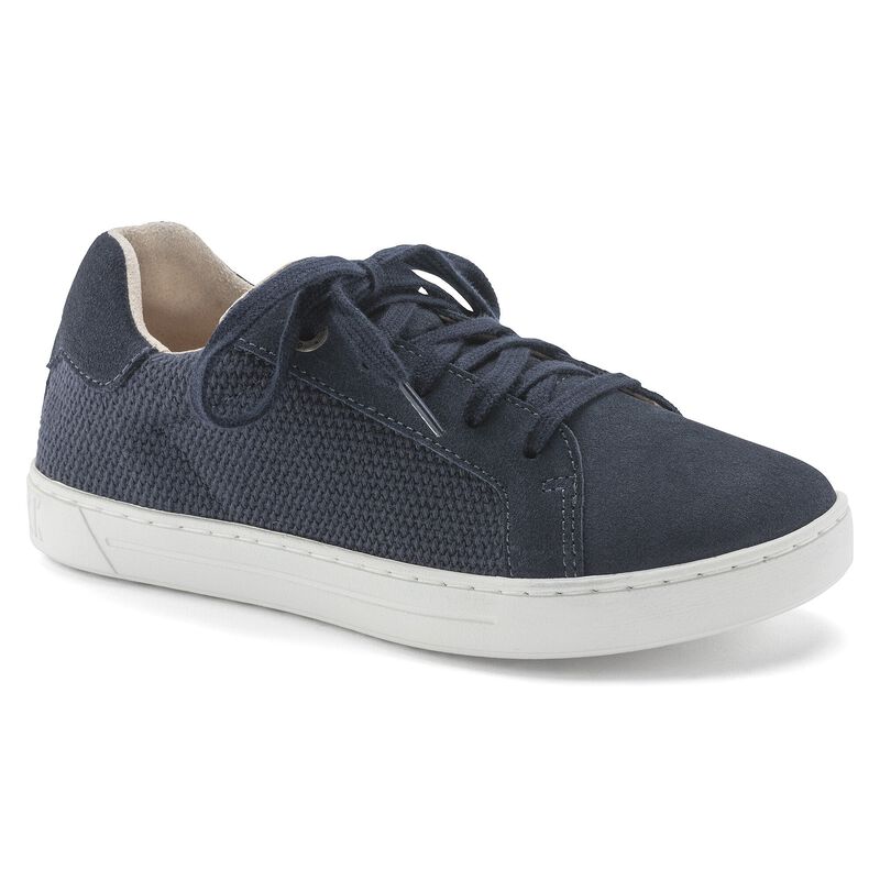 BIRKENSTOCK Porto Kids Suede Leather/Textile Midnight Blue Soft Footbed detail