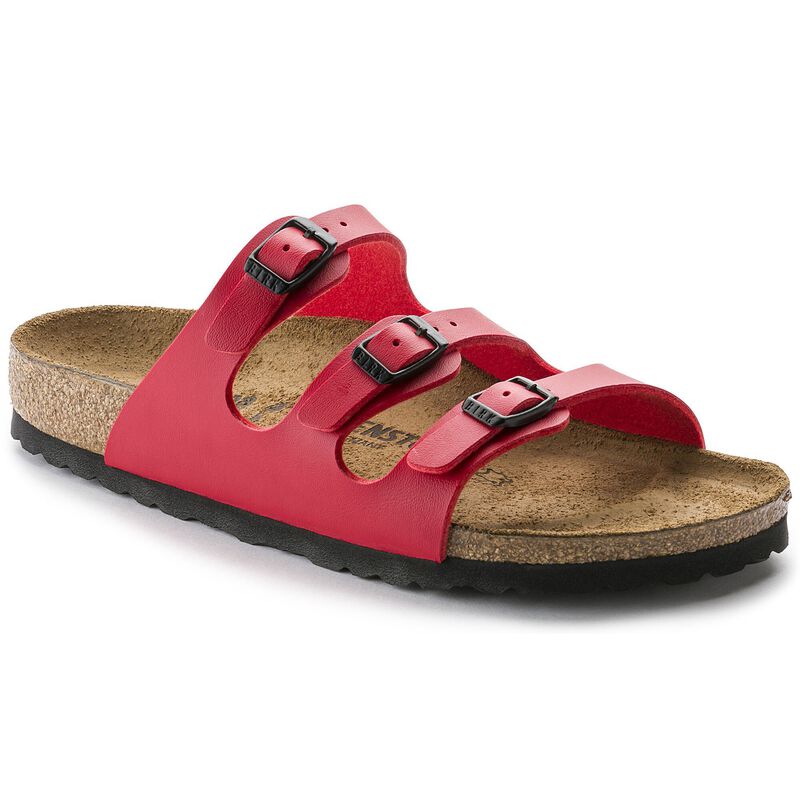 BIRKENSTOCK Florida Birko-Flor Shiny Glitter Silver Trail Easy detail