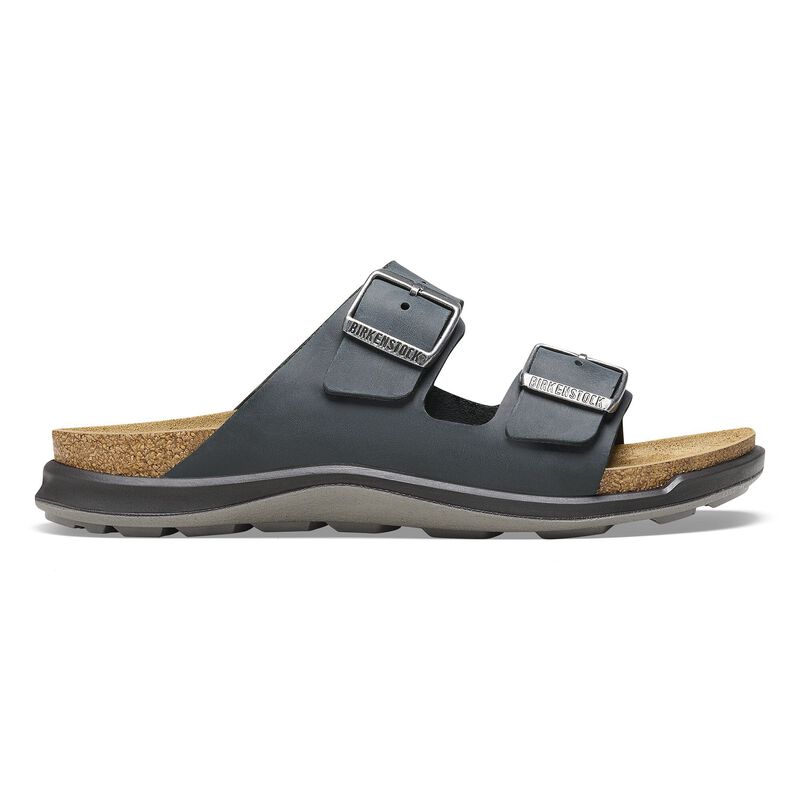 BIRKENSTOCK Arizona Crosstown Women Oiled Leather Black Easy Walk detail