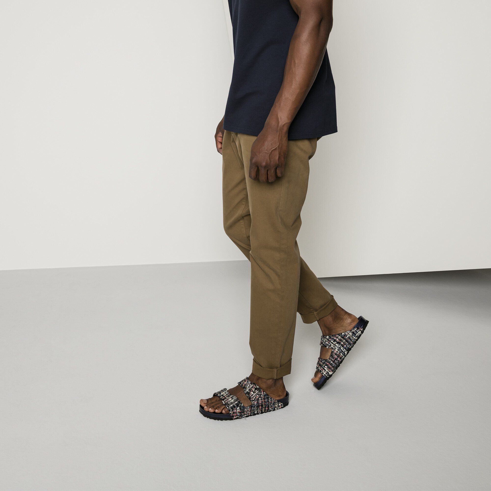 Arizona Suede Leather/Textile Close-up with a male model