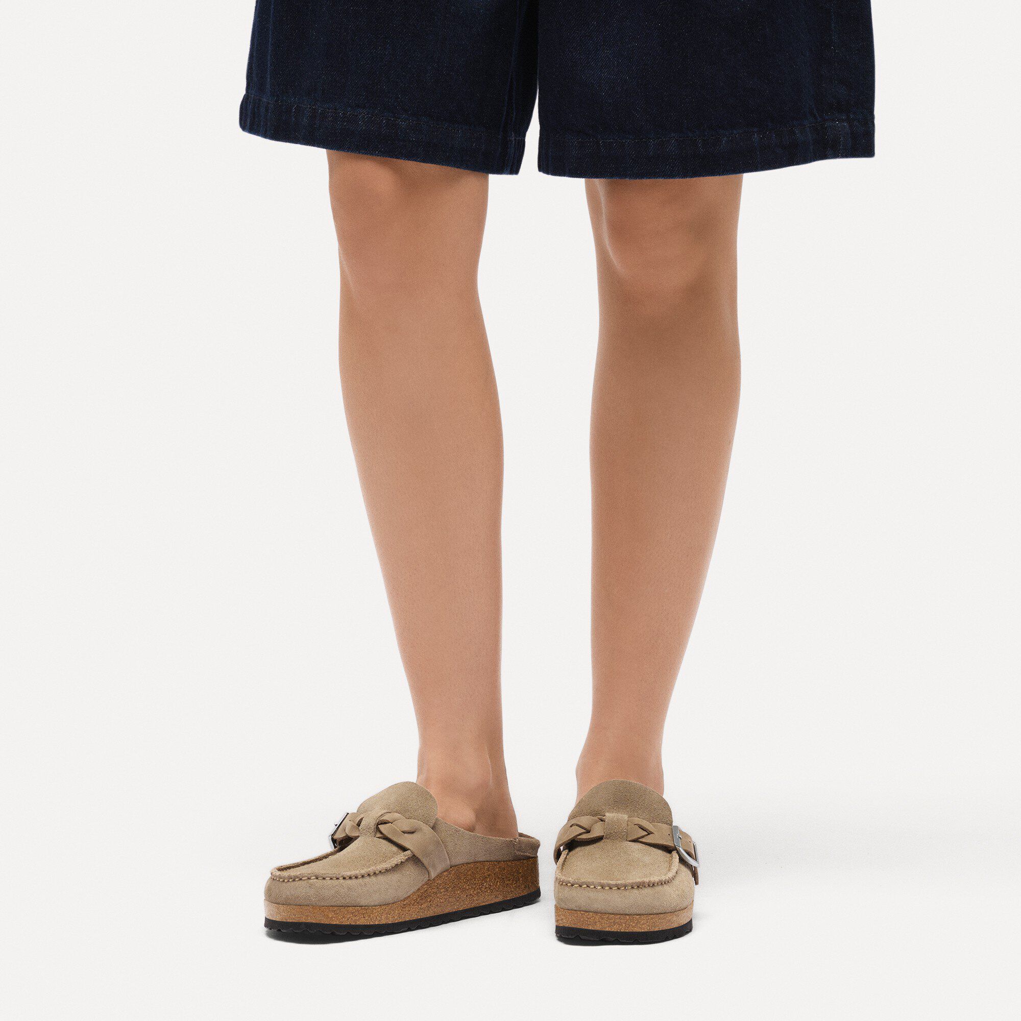 Buckley  Braided Suede Leather with a female model