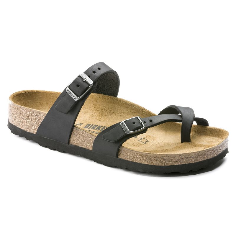 BIRKENSTOCK Mayari Natural Leather Oiled Tobacco Brown Walk Edit detail