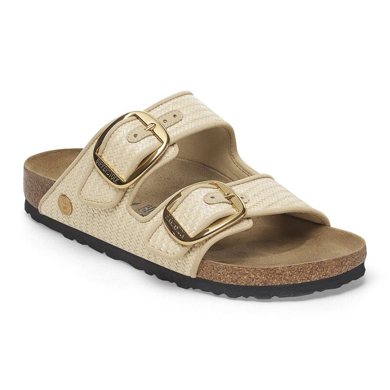 BIRKENSTOCK Arizona Big Buckle Raffia Textile Raffia Carafe Walk Edit detail