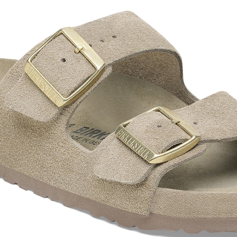 BIRKENSTOCK Arizona Suede Leather Taupe Walk Edit detail