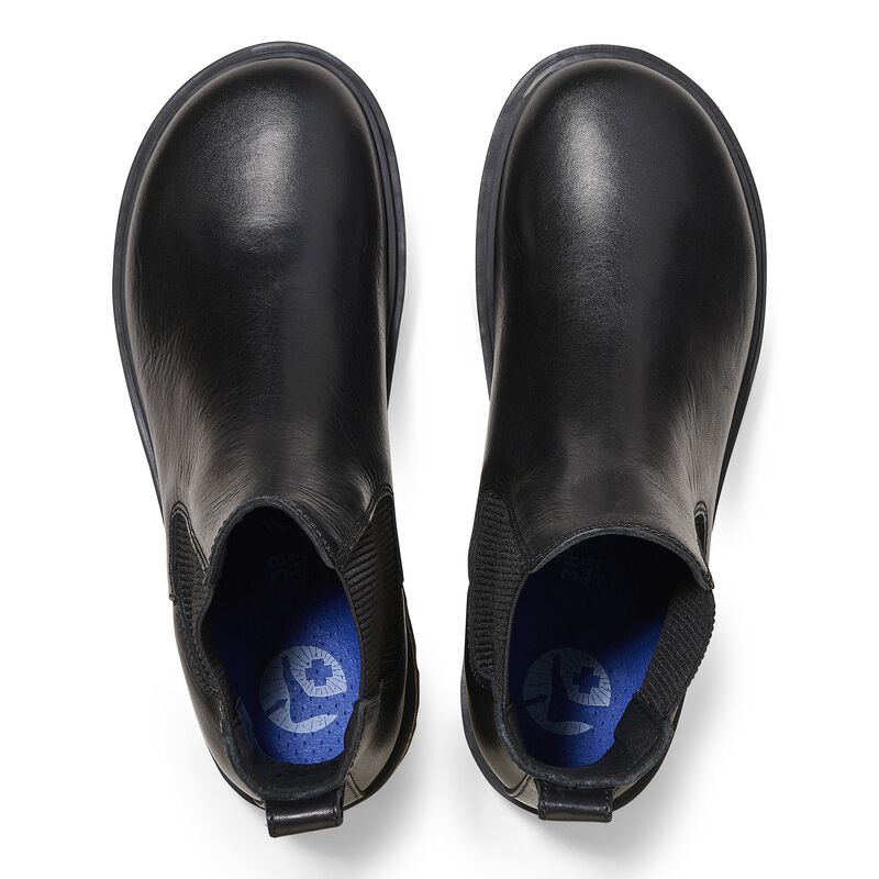 BIRKENSTOCK Highwood Slip On Women Natural Leather Black Contour Sole detail