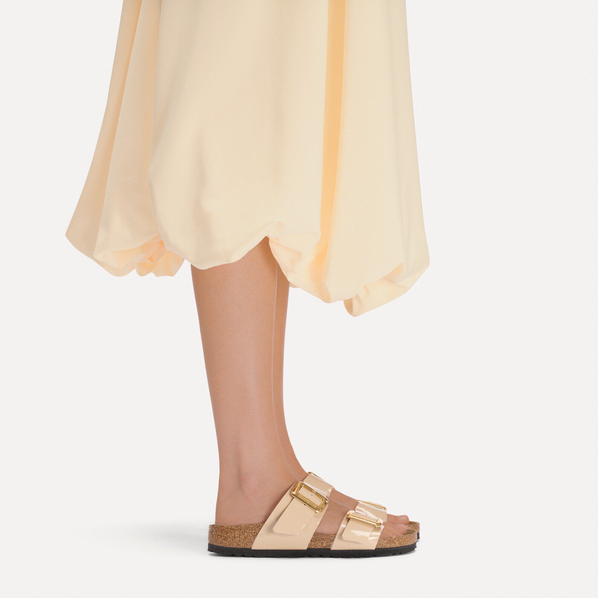 Sydney Luxe Buckle Birko-Flor Patent with a female model