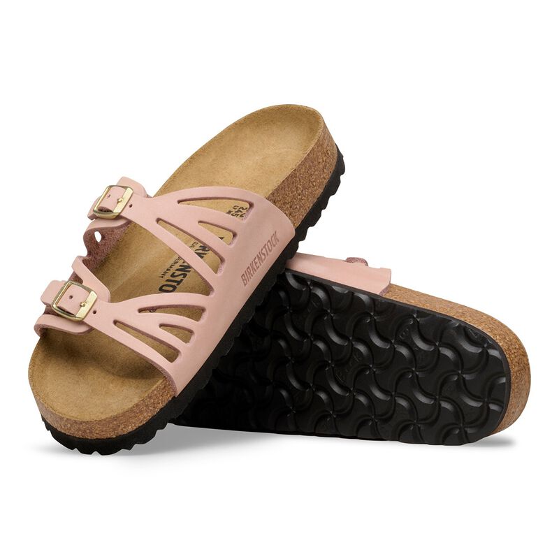 BIRKENSTOCK Granada Nubuck Leather Soft Pink Classic Fit detail