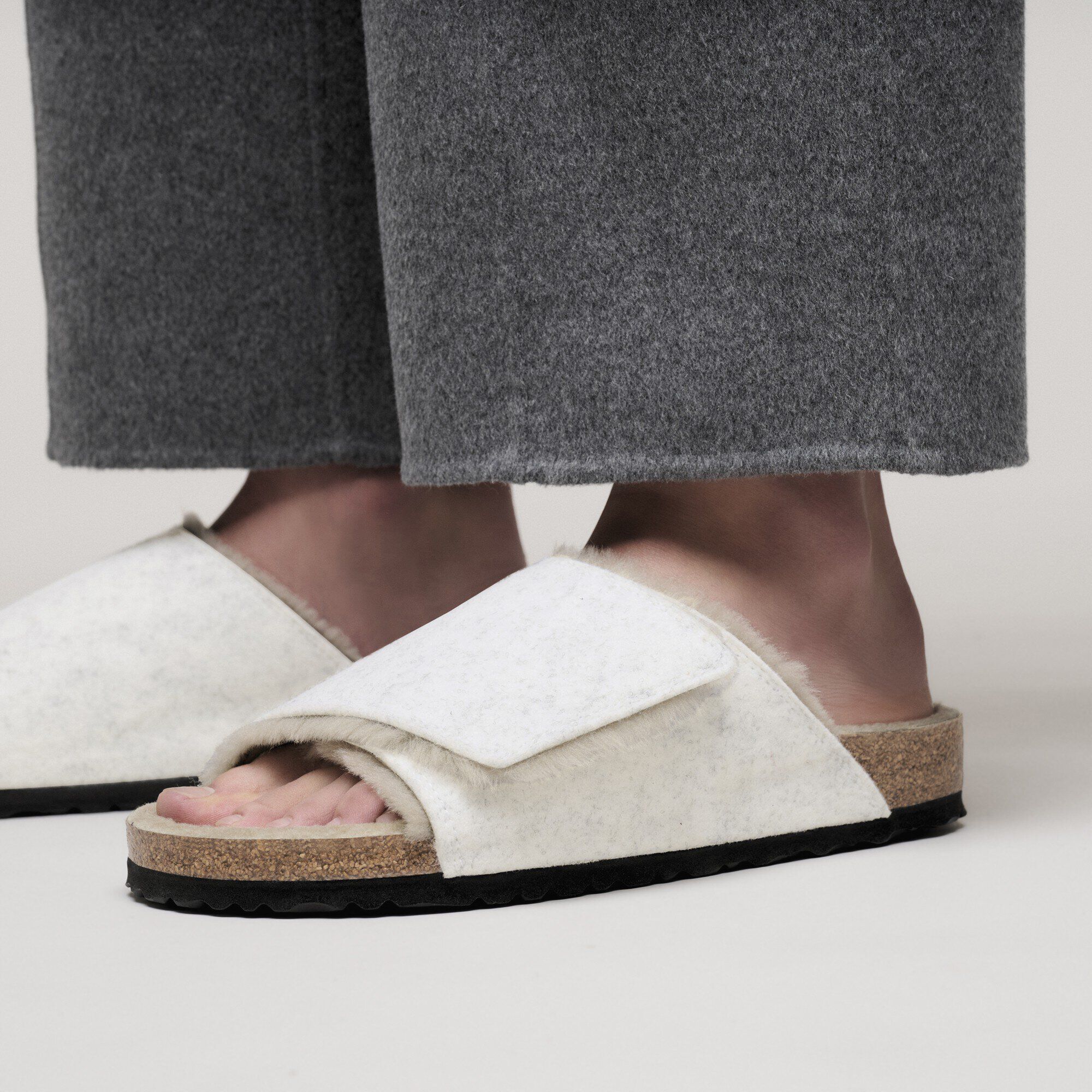 Solana Shearling Feutre de laine