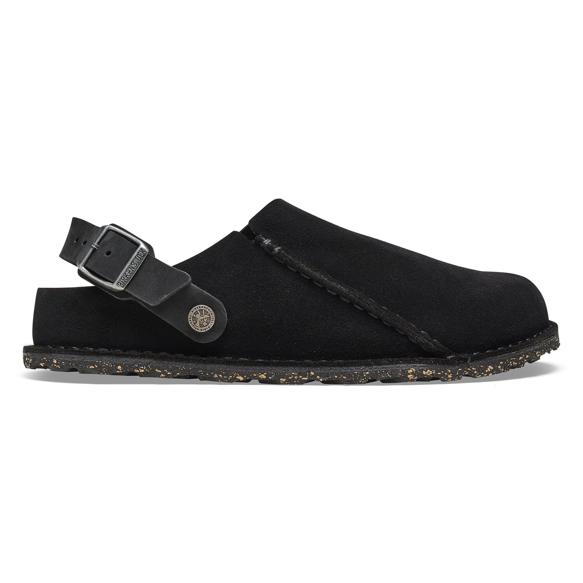 BIRKENSTOCK lutry ブラック サンダル 43 28cm Lutry Premium Suede Suede Leather in Color Black
