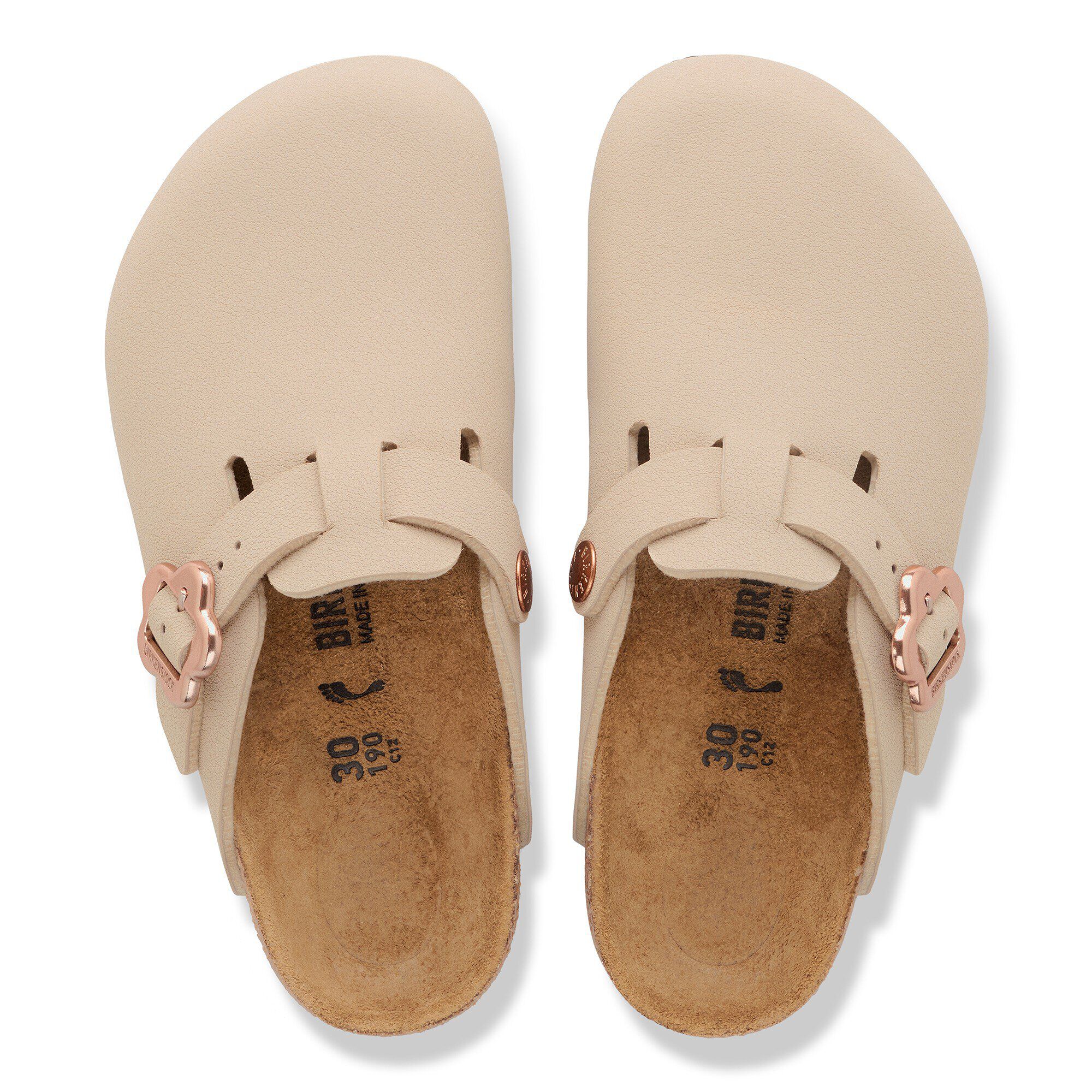 Boston Flower Buckle Kids Birko-Flor Nubuck