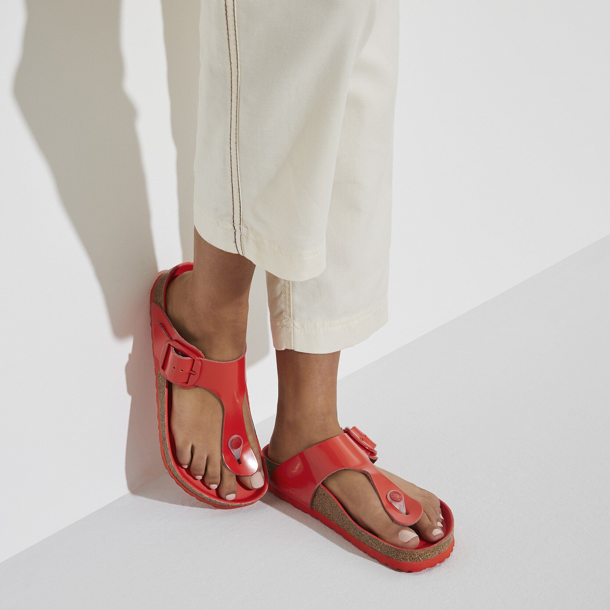 Gizeh Big Buckle Natural Leather Patent