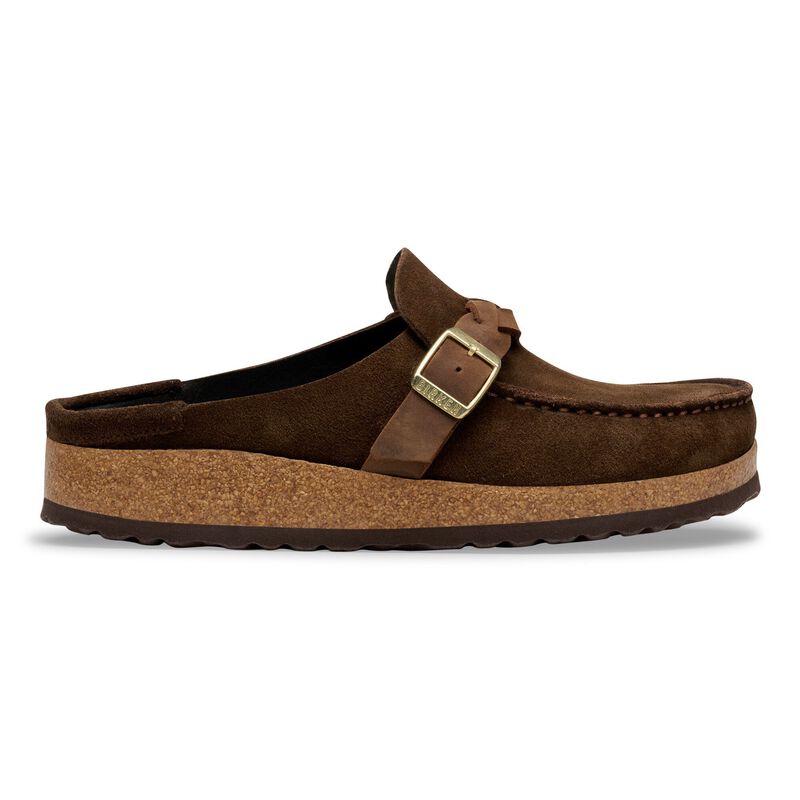 BIRKENSTOCK Buckley Braided Suede Leather Carafe Soft Sole detail