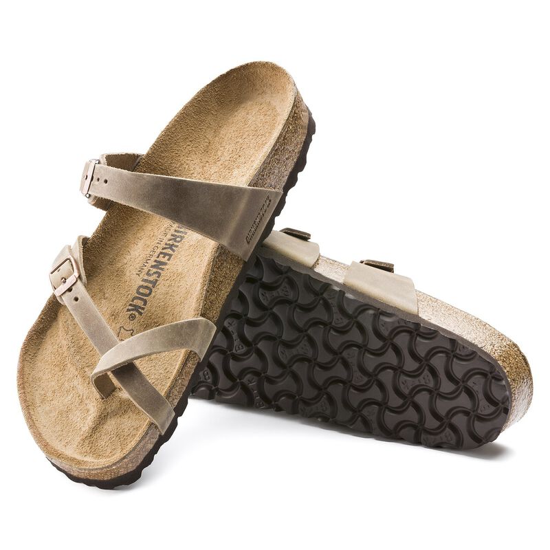 BIRKENSTOCK Mayari Natural Leather Oiled Tobacco Brown Walk Edit detail