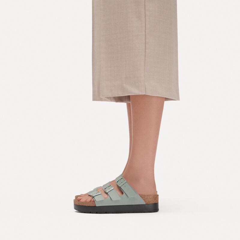 BIRKENSTOCK Florida Flex Platform Birko-Flor Pure Sage Walk Edit detail