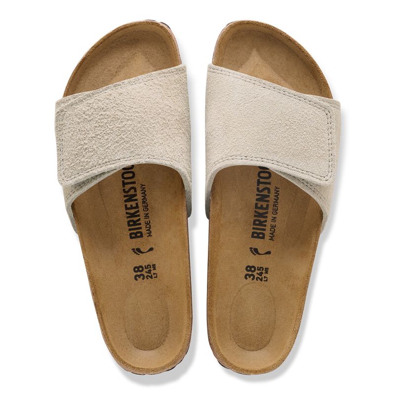BIRKENSTOCK Sylt Suede Leather Oyster City Comfort detail