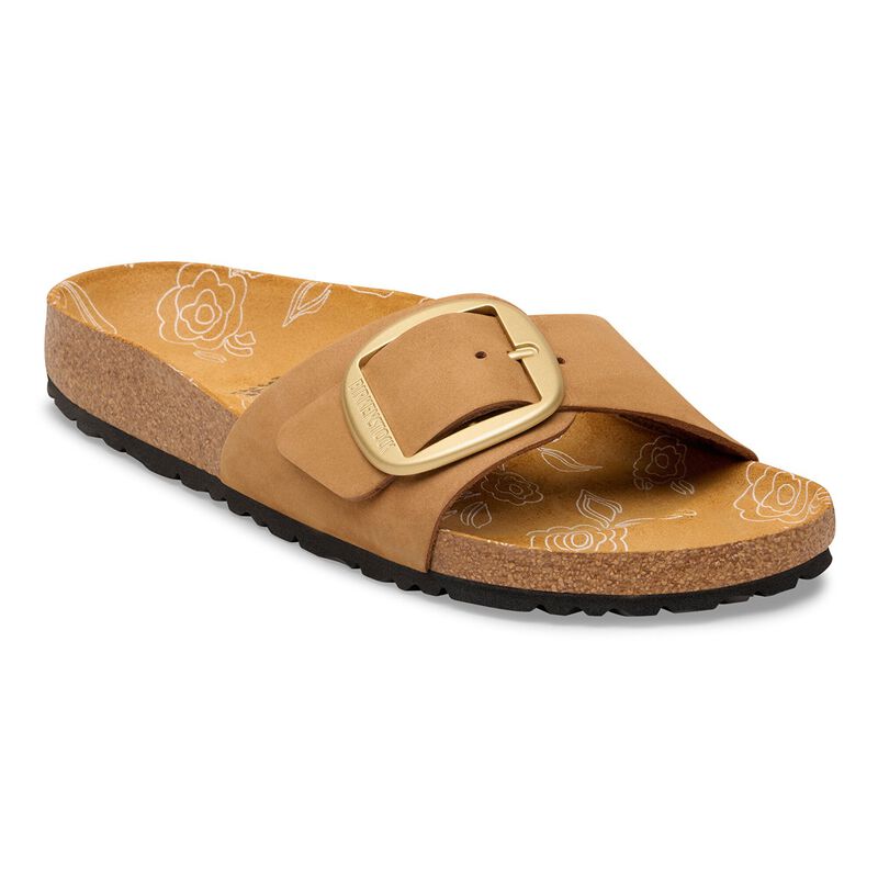 BIRKENSTOCK Madrid Big Buckle Nubuck Leather Mink Classic Fit detail