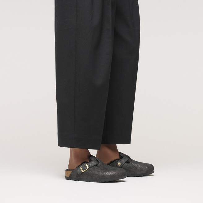 Boston Shearling Suede Leather-Shearling