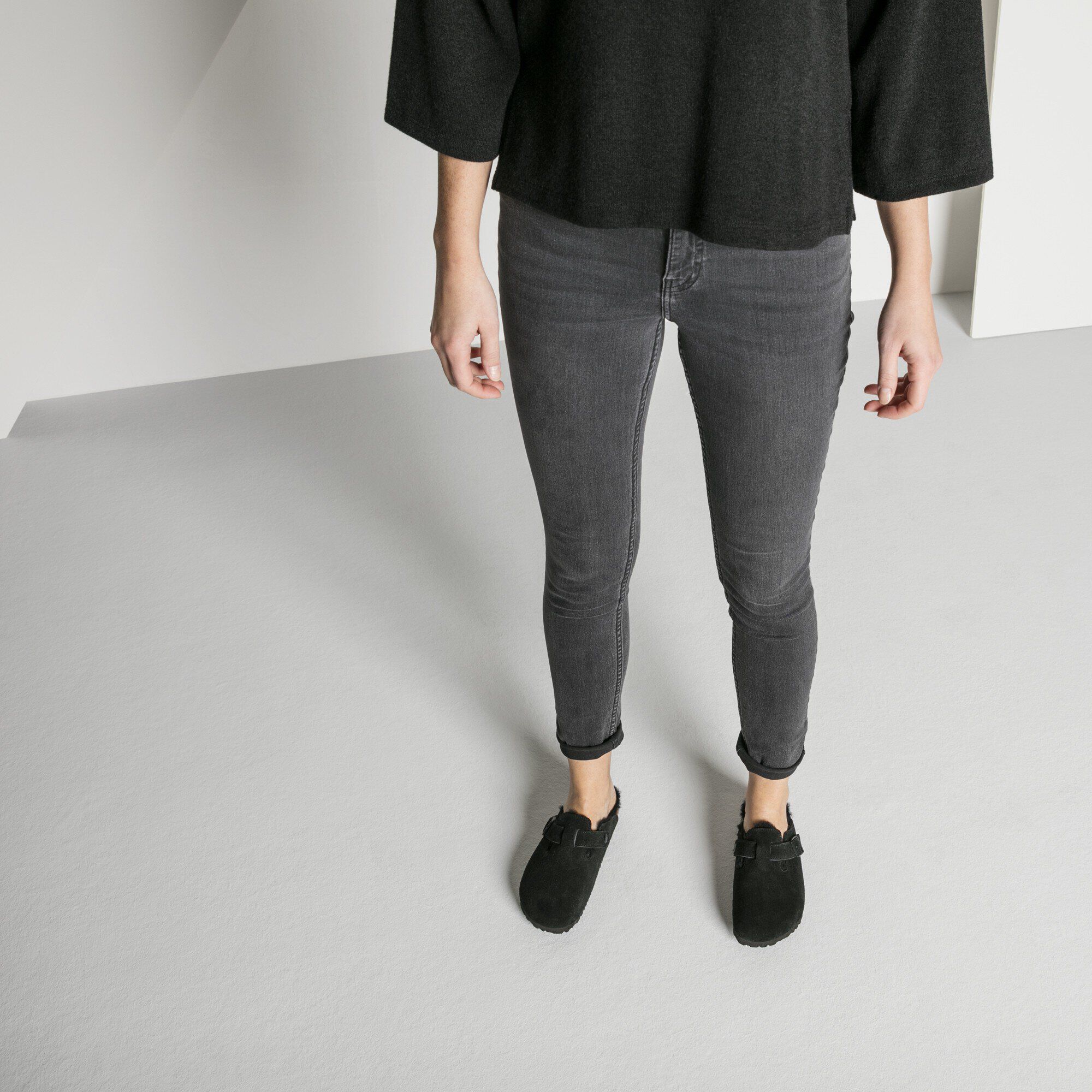 Boston Shearling Suede Leather