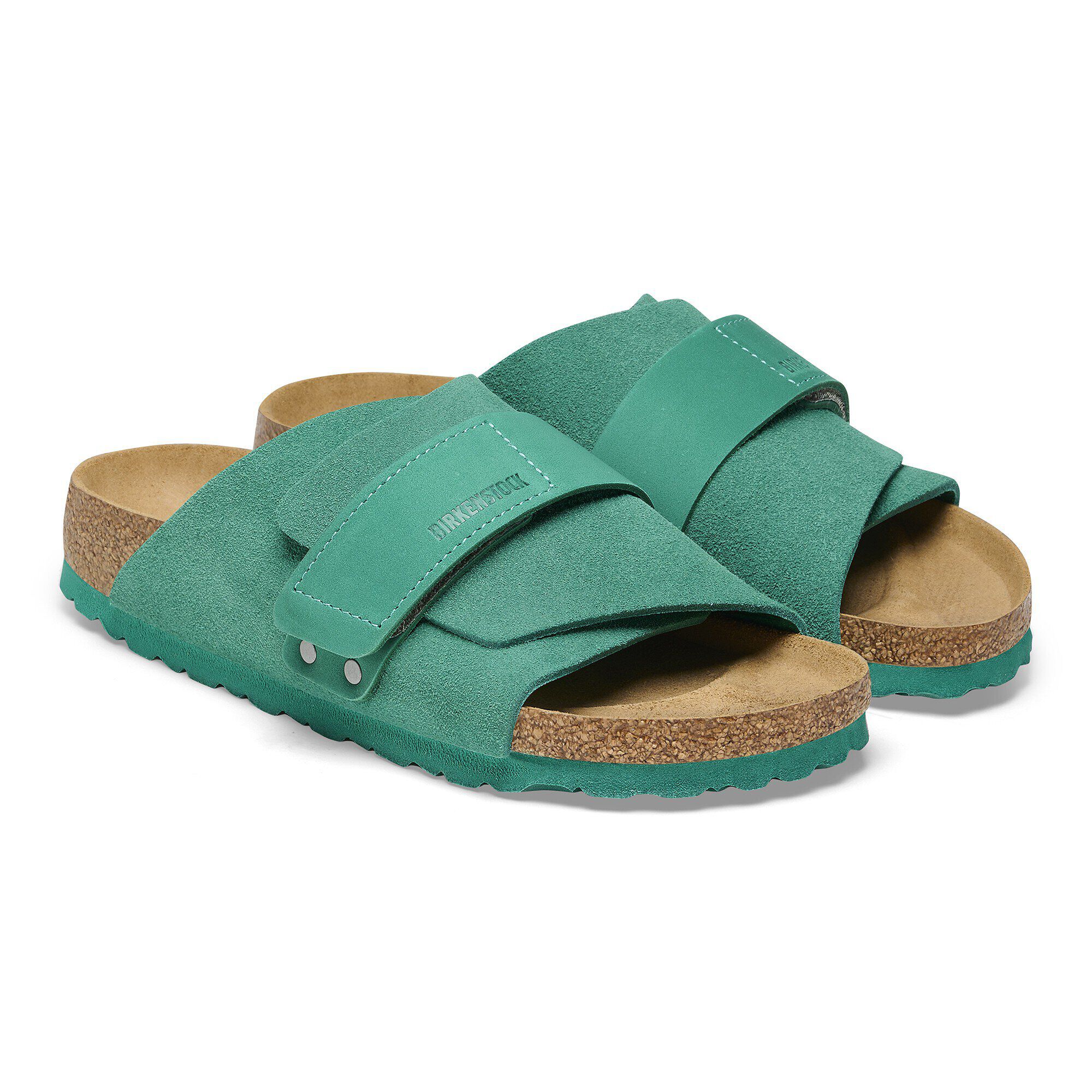 BIRKENSTOCK　スエード26.5cm Kyoto Nubuck-Suede Leather in Color Digital Green