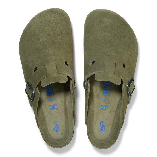 Boston Soft Footbed Suede Leather Mocha