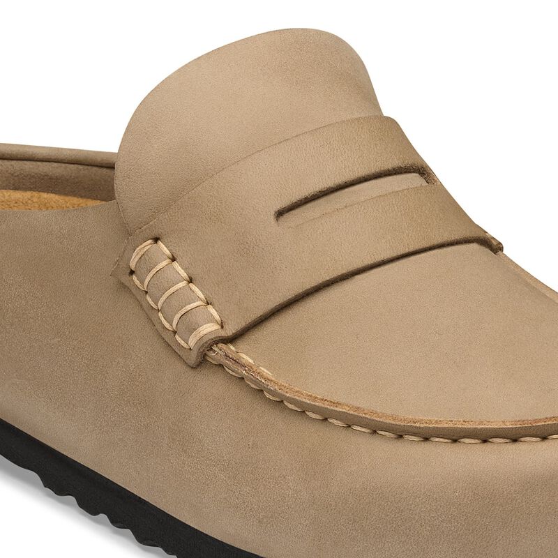 BIRKENSTOCK Naples Wrapped Natural Leather Oiled Tobacco Brown Trail Easy detail