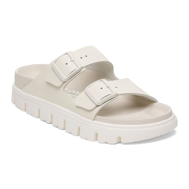BIRKENSTOCK Arizona Chunky Natural Leather Eggshell Lounge Fit detail
