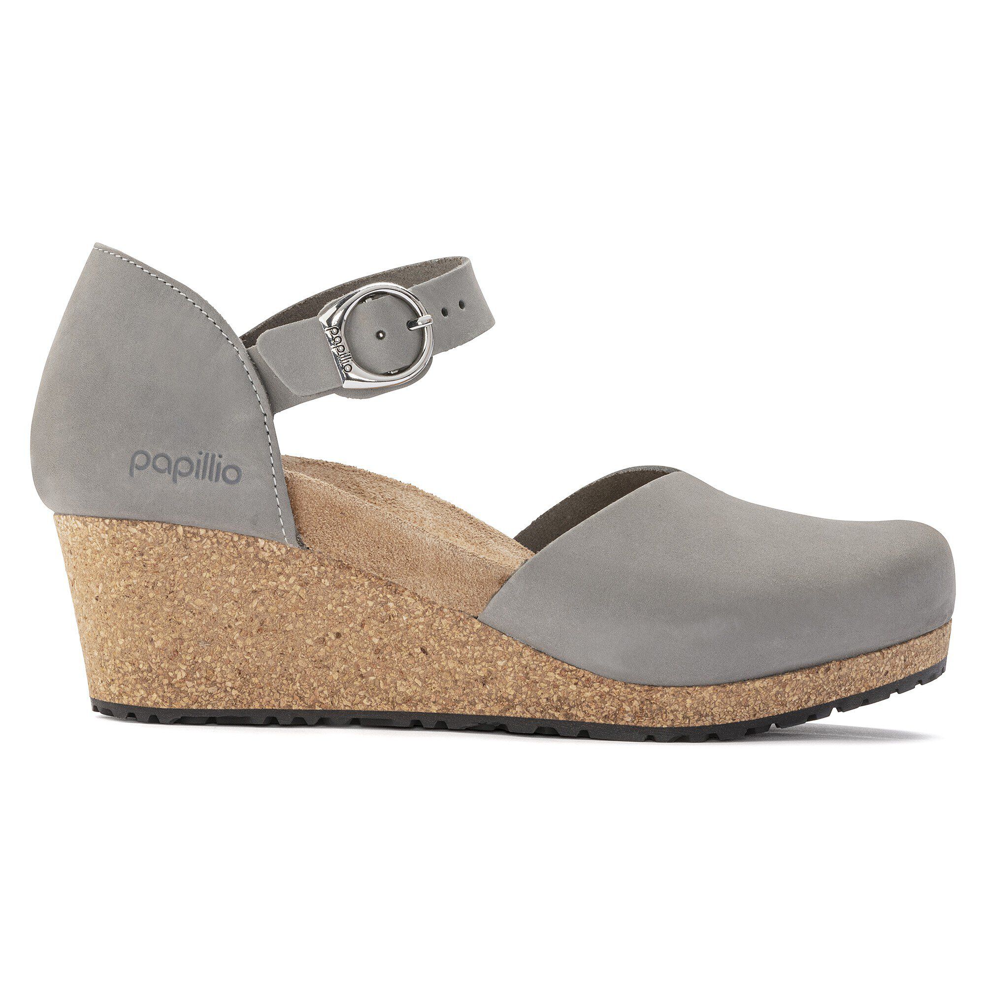 Mary Ring-Buckle Nubuck Leather