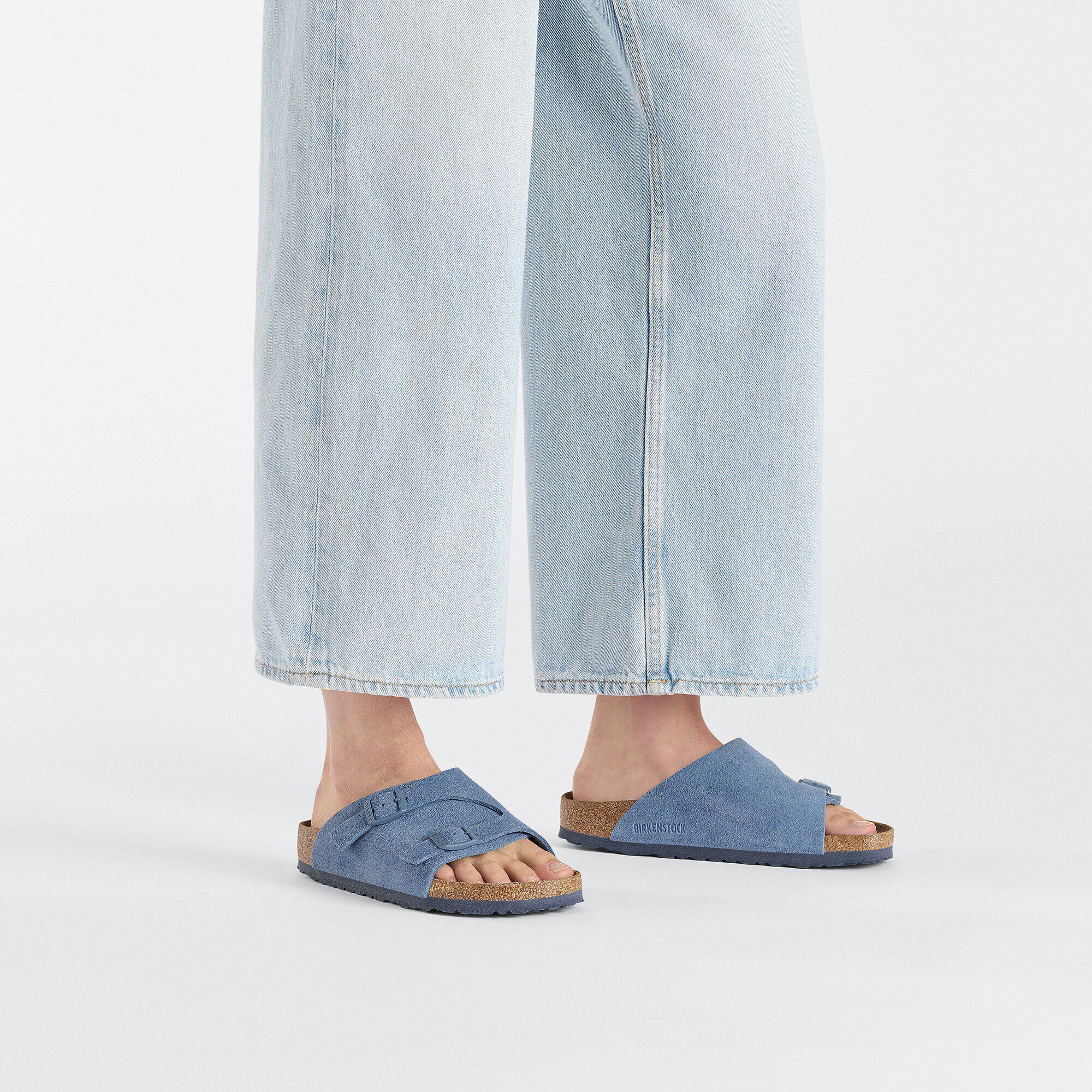 Zürich Suede Leather in Color Elemental Blue | BIRKENSTOCK US