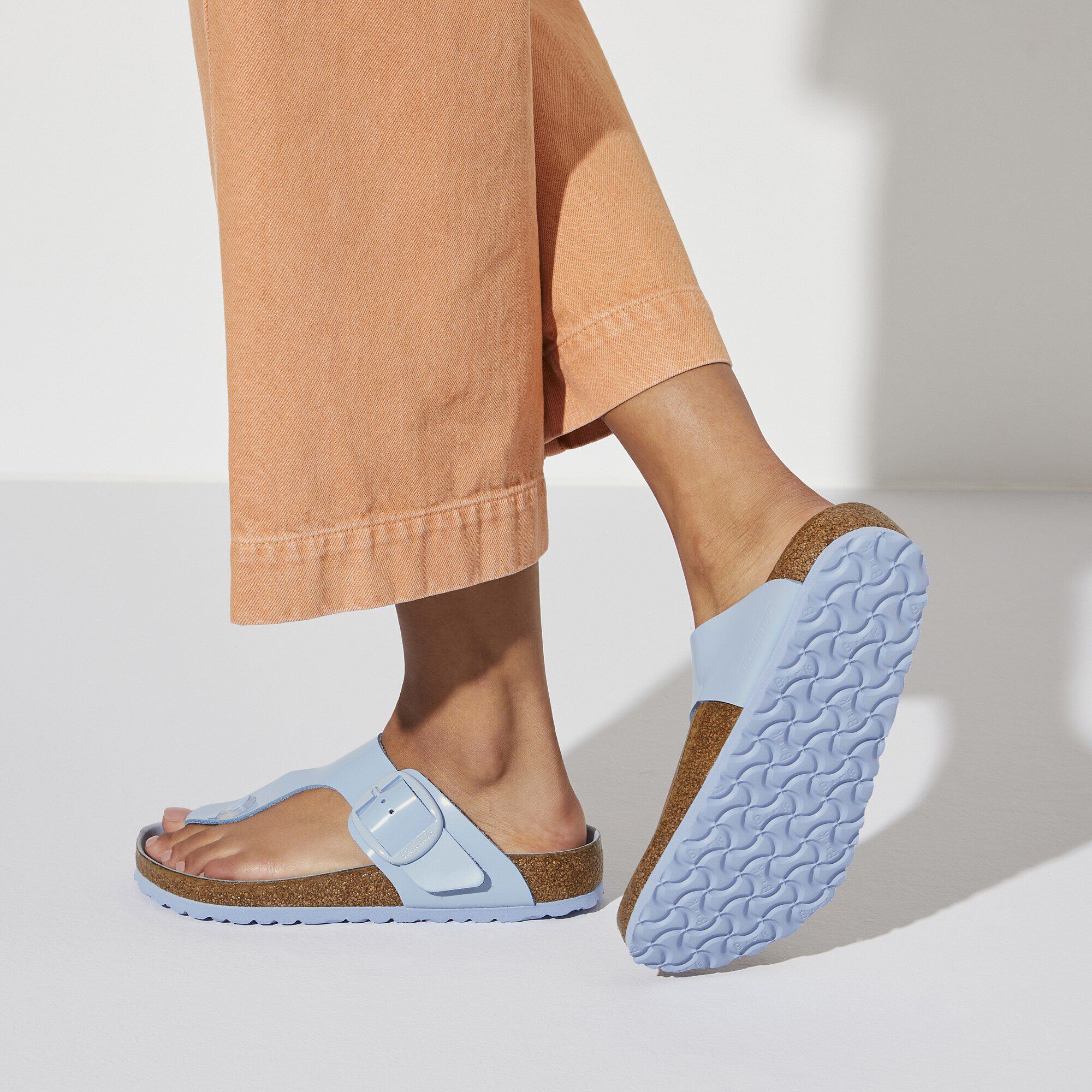 Gizeh Big Buckle Natural Leather Patent