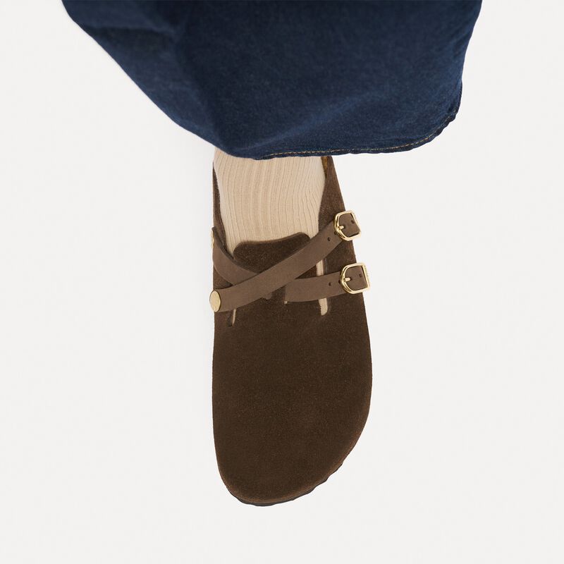 BIRKENSTOCK Blair Suede Leather Carafe Walk Edit detail
