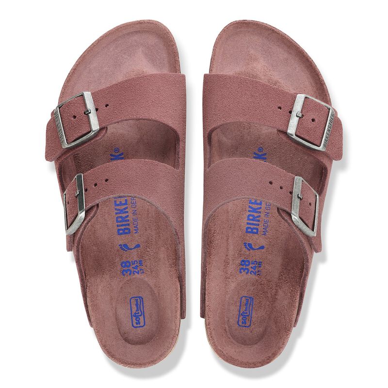 BIRKENSTOCK Arizona Soft Footbed Suede Leather Pepper Classic Fit detail