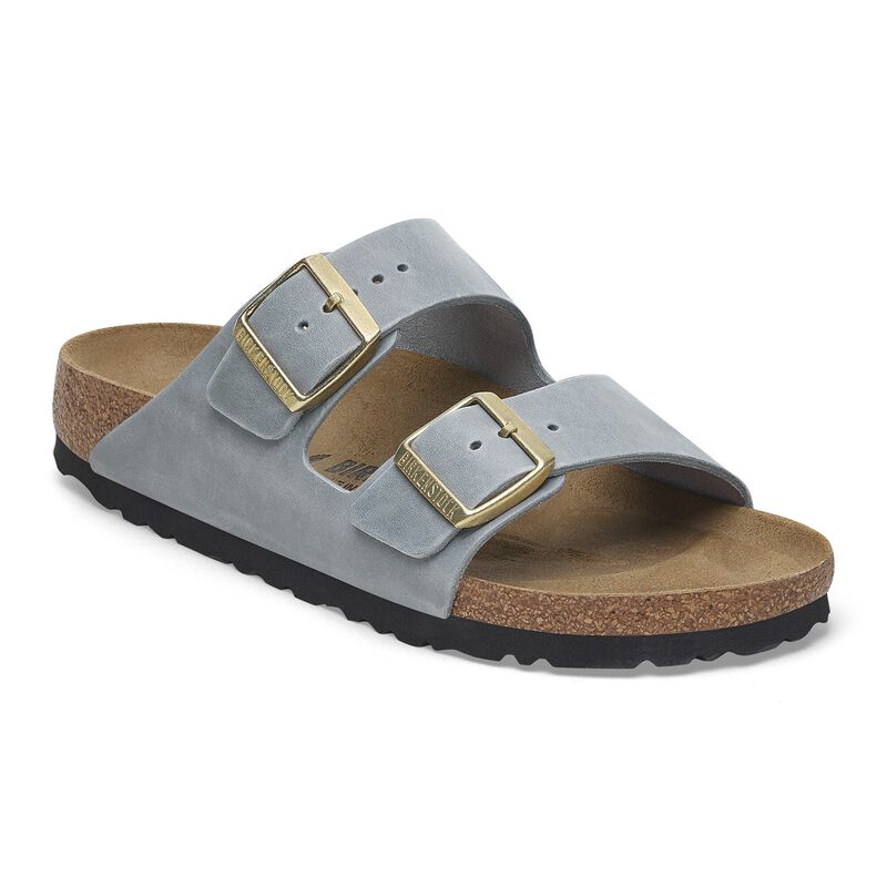 BIRKENSTOCK Arizona Oiled Leather Thyme Lounge Fit detail