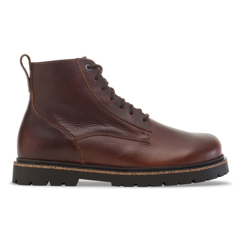 BIRKENSTOCK Highwood Lace Mid Men Leather Chocolate Trail Easy detail