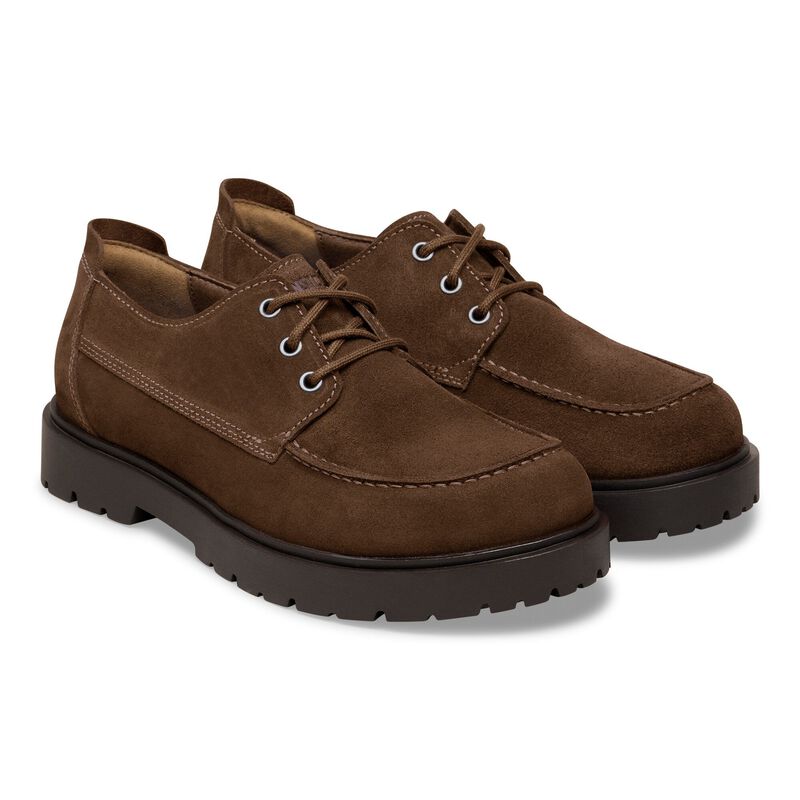 BIRKENSTOCK Highwood Moc Lace Low Suede Leather Carafe Trail Easy detail