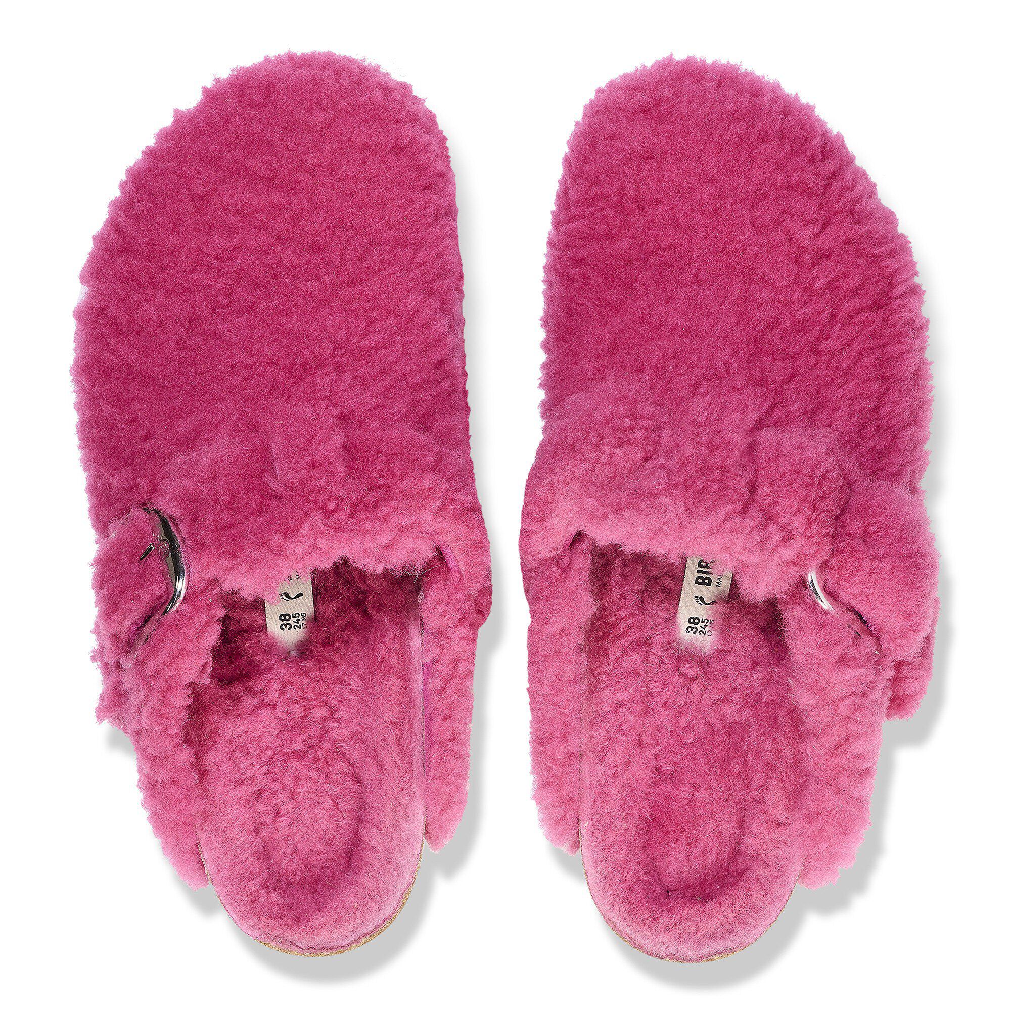 Boston Big Buckle Shearling in Color Fuchsia Tulip | BIRKENSTOCK